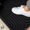 Fußmatten 3D Matten Gummimatten für Mercedes C Klasse W205 2014-2020 Schwarz 4x