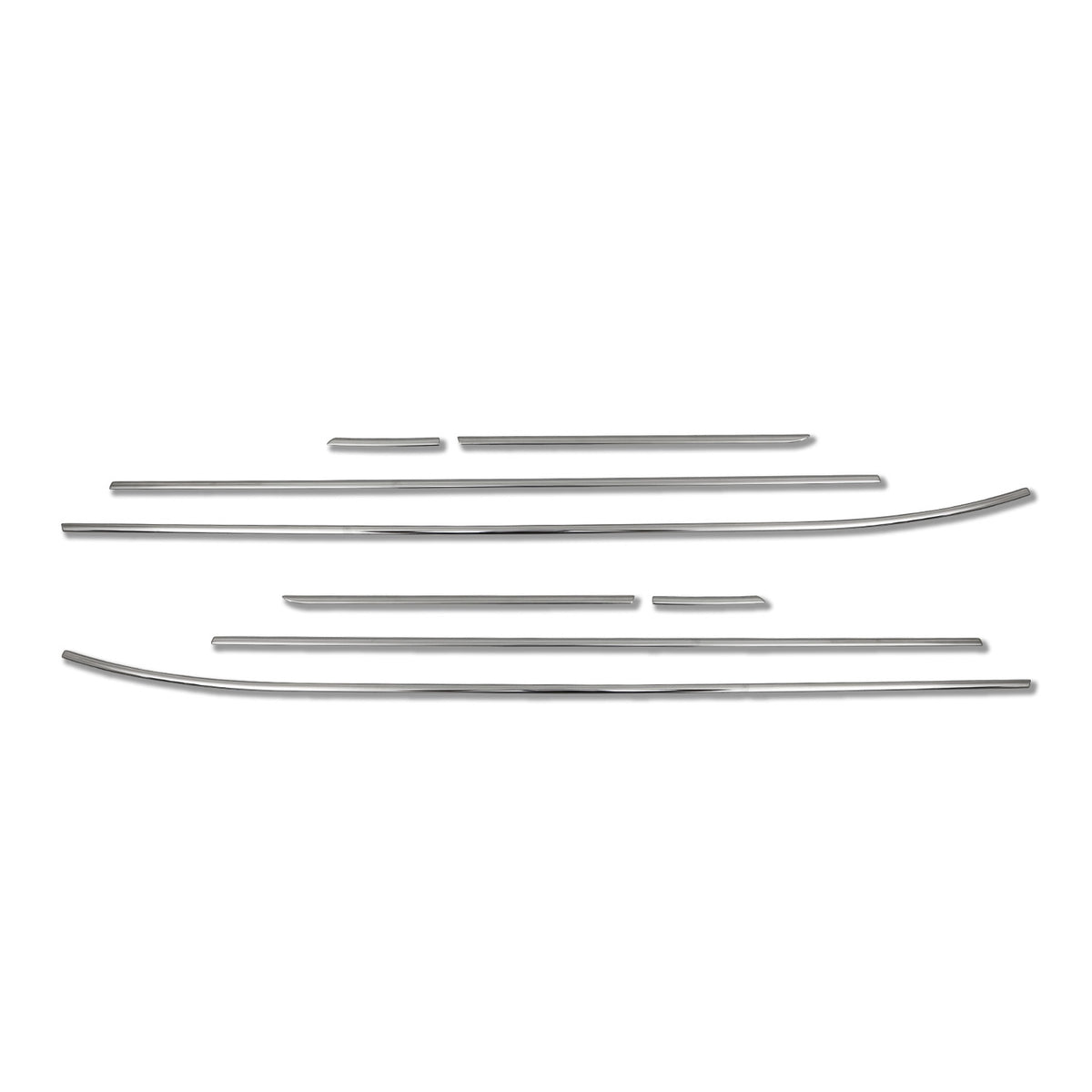 Window strips decorative strips for Hyundai i30 CW Estate Wagon 2012-2017 chrome 8 pieces