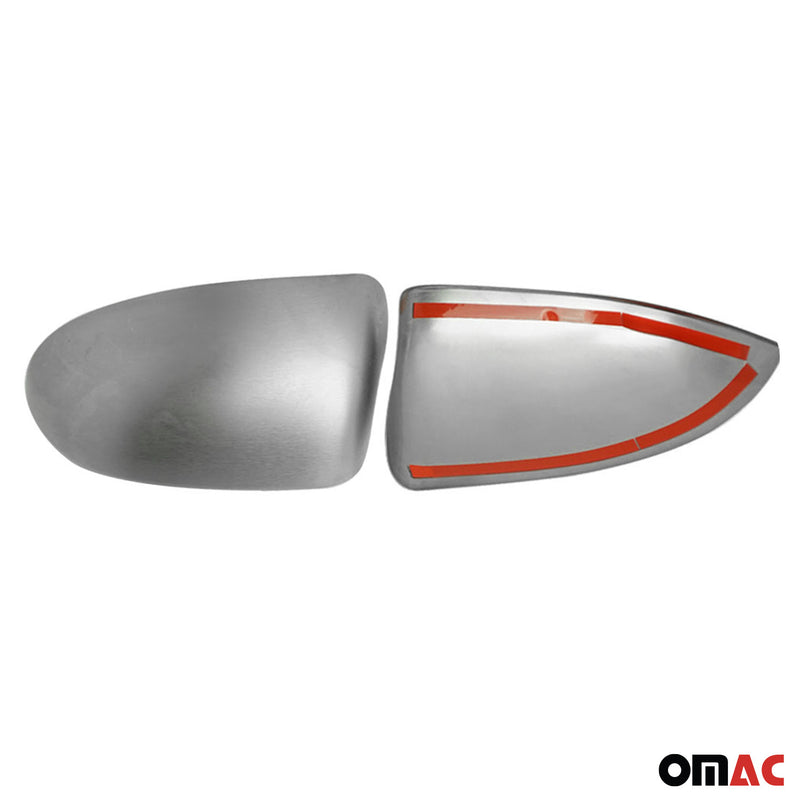 Spiegelkappen Spiegelabdeckung für Skoda Octavia 2009-2013 Edelstahl Matt 2tlg
