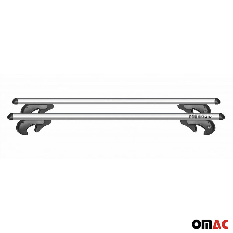 Menabo Dachträger für Toyota Corolla Verso 2004-2007 90kg TÜV Aluminium Grau 2x