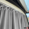 Tailgate curtains sun protection curtains for Dacia Jogger gray 2-piece
