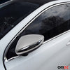 Spiegelkappen Spiegelabdeckung für Peugeot 308 2014-2021 Edelstahl Silber 2tlg