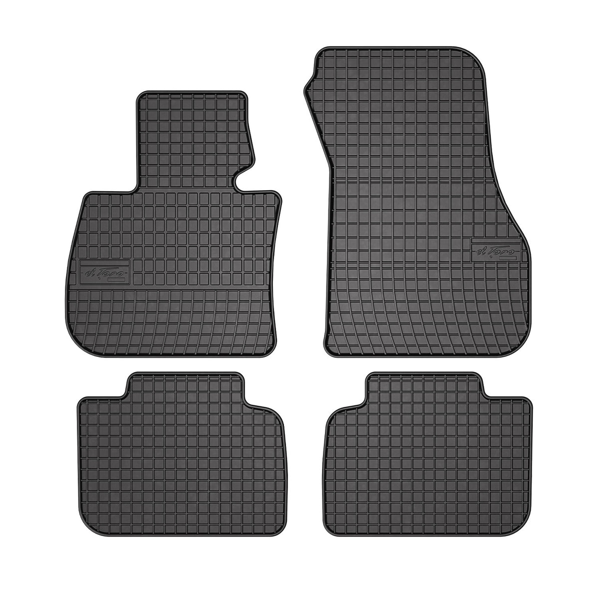 OMAC Gummi Fußmatten für BMW X1 F48 2015-2022 Automatten Gummi TPE Schwarz 4tlg