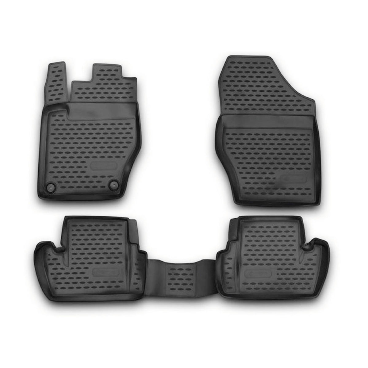 OMAC rubber mats floor mats for Citroen DS4 2011-2018 TPE car mats black 4x