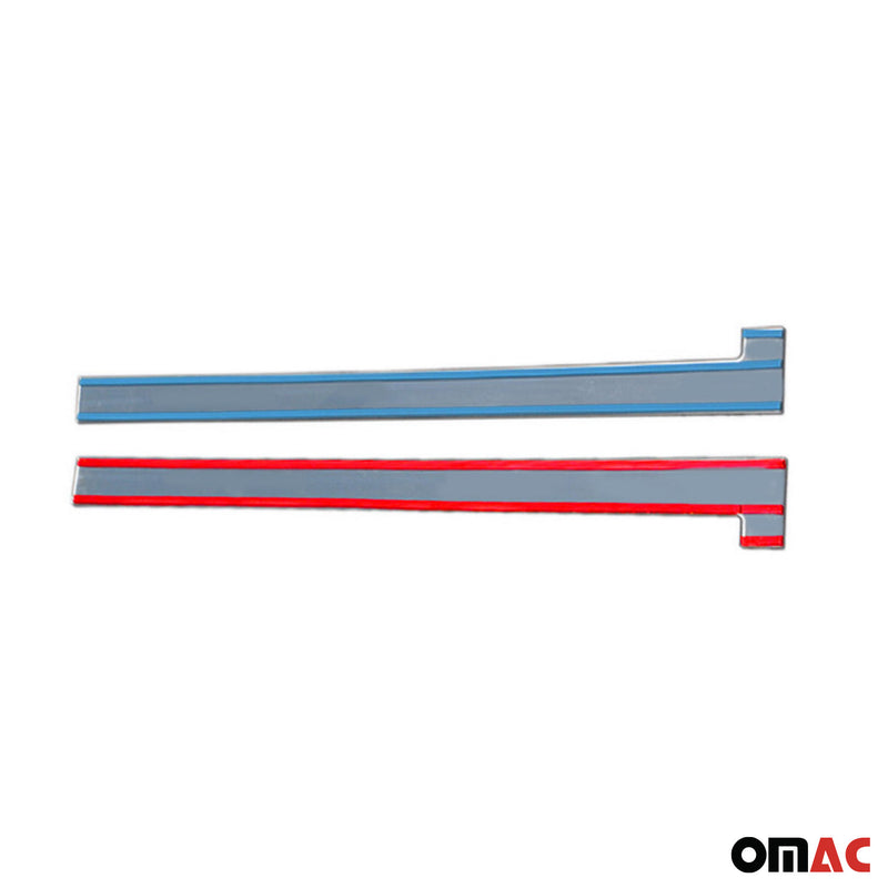 Seitentürleiste Türleisten Türschutzleisten für Fiat Doblo 2010-2021 Chrom Matt