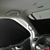Frontscheibe Gardinen Maß Vorhänge für Opel Movano 2010-2024 Grau Schwarz 3tlg