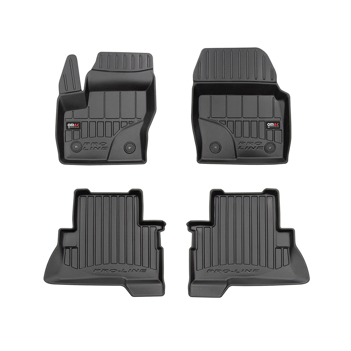 OMAC Gummi Fußmatten für Ford Kuga 2013-2024 Premium TPE 3D Automatten 4tlg