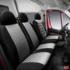 Sitzbezüge Schonbezüge für Fiat Doblo 2014-2024 Grau Schwarz 2+1 Vorne
