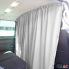 Driver's cab curtains sun protection for Dacia Lodgy gray 2 pieces