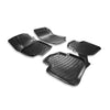 Fußmatten 3D Gummimatten für Seat Toledo 2012-2019 Stufenheck TPE Schwarz 4x