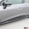 Seitentürleiste Türschutzleiste für Renault Clio 2012-2019 Chrom Stahl Dunkel 4x