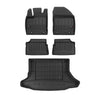 OMAC Fußmatten & Kofferraumwanne Set für Lexus CT 200H 2010-2020 Gummi 5x