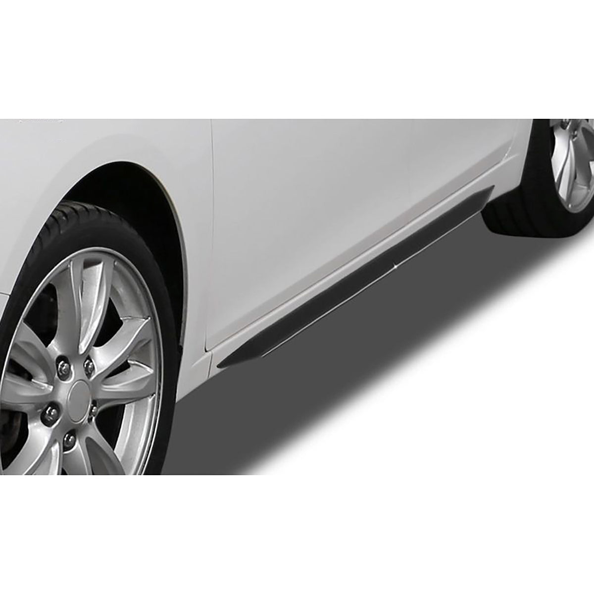RDX side skirts for Opel Corsa C 2000-2006 ABS black glossy TÜV