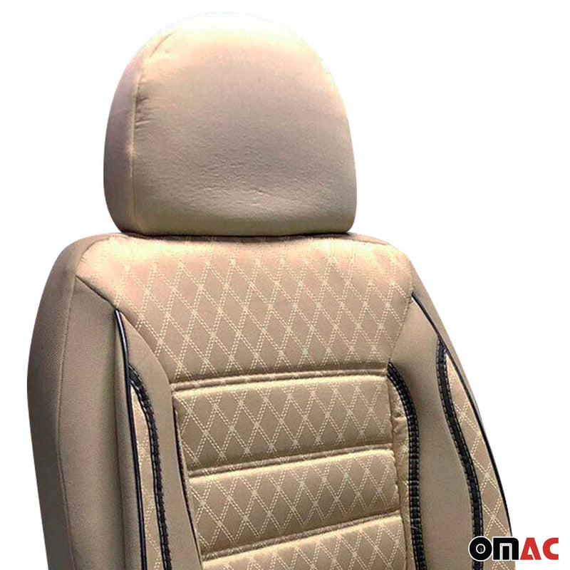 Sitzbezüge Schonbezüge Sitzschoner für Citroen Berlingo 2008-2024 Beige 1 Sitz