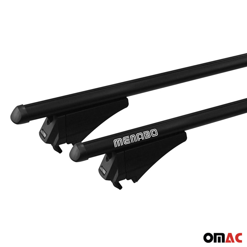 Menabo Grundträger Dachträger für BMW 5er F11 Touring 2010-2016 TÜV Alu Schwarz