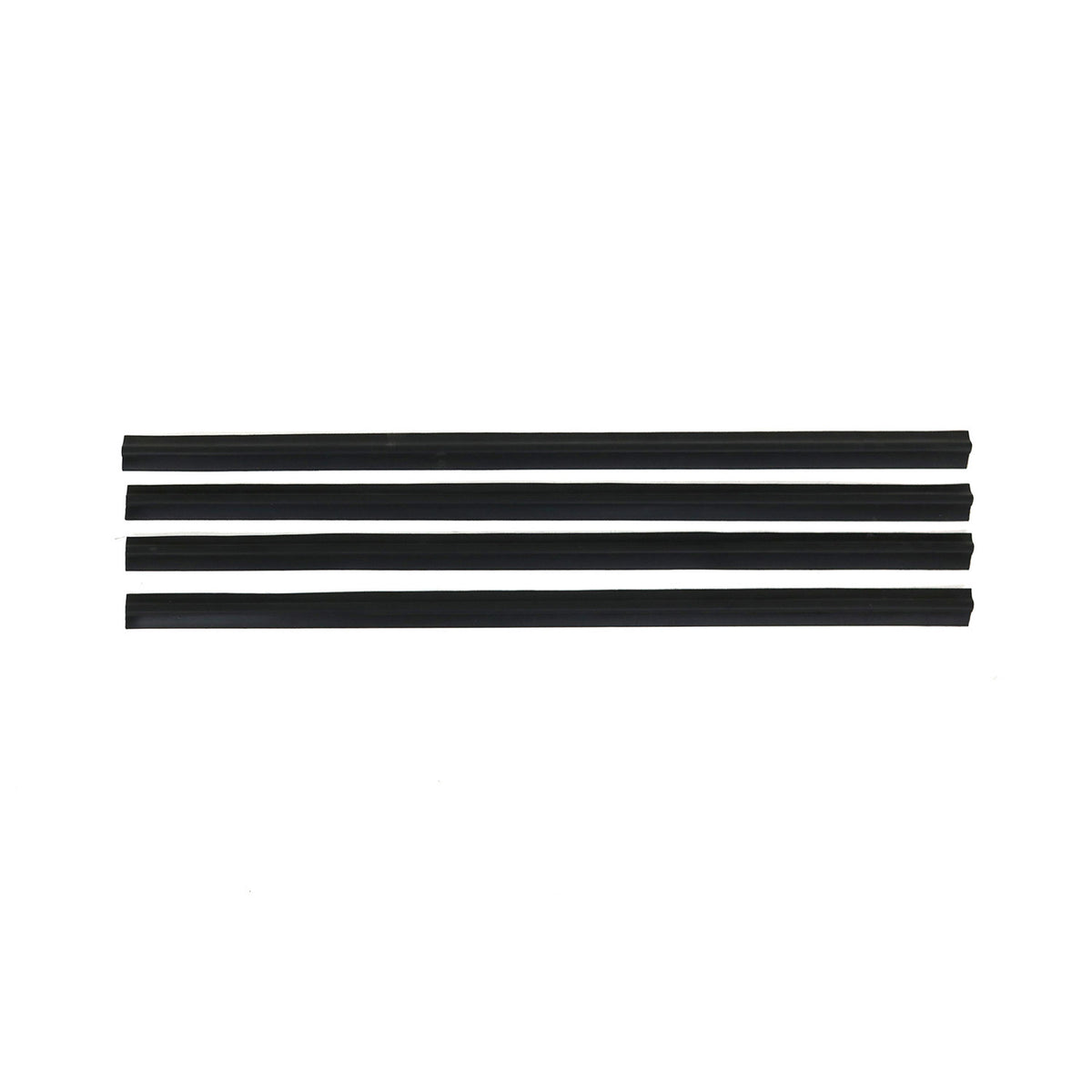 Outer edge window seal dust strip for Mercedes W123 1975-1986 ABS black 4x