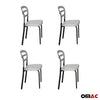 Dining room chairs kitchen chair gray 4x chairs faux leather