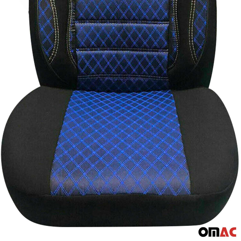 Sitzbezüge Schonbezüge für Ford Transit Tourneo 2006-2014 Schwarz Blau 2Sitz