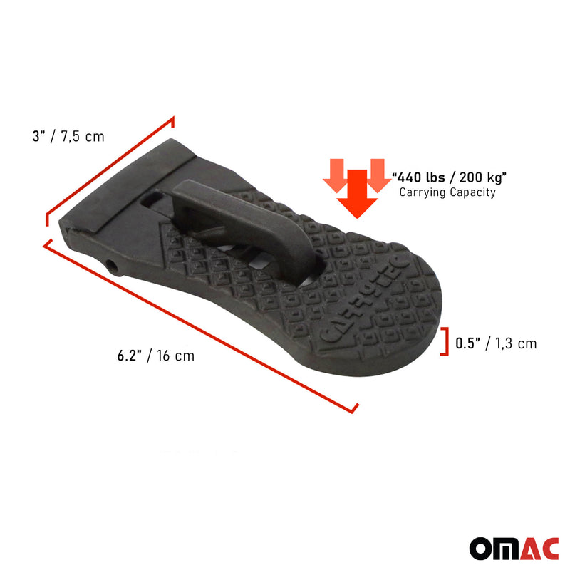 Autotür Türpedal Fußstütze Klappbare für Alfa Romeo 145 146 147 Alu Schwarz 1x