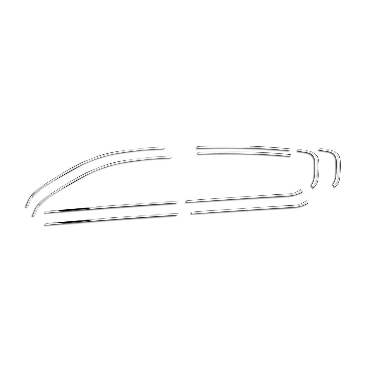 Window strips decorative strips for Peugeot 308 2013-2021 stainless steel chrome 10 pieces