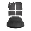 Fußmatten & Kofferraumwanne Set für Toyota Corolla Stufenheck 2019-2024 Gummi 5x