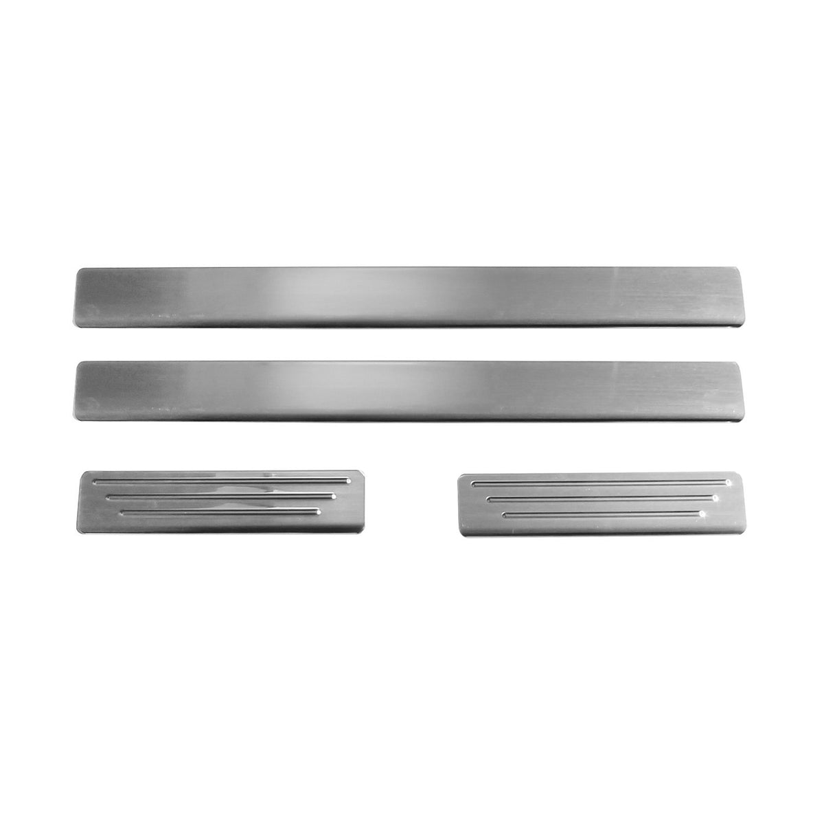 Door sill trims for Dacia Duster 2018-2024 stainless steel silver 4 pieces