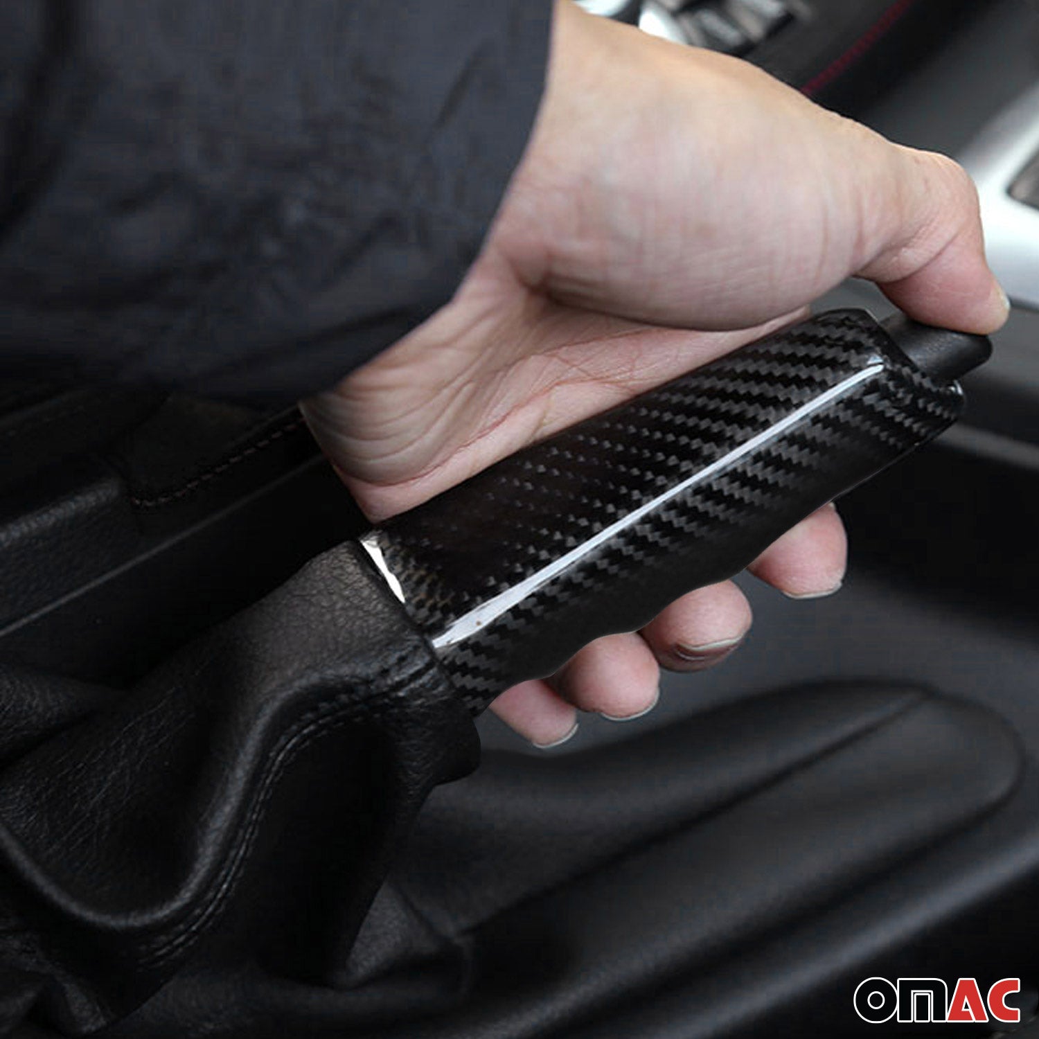 Handbremshebel Handbremsgriff für BMW 8er E31 1989-1999 Kohlefaser Schwarz 1tlg