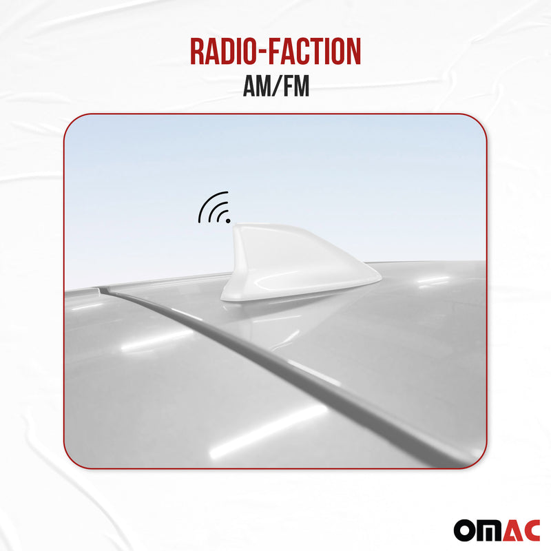 Dachantenne Autoantenne AM/FM Autoradio Shark Antenne für Audi Q3 Weiß