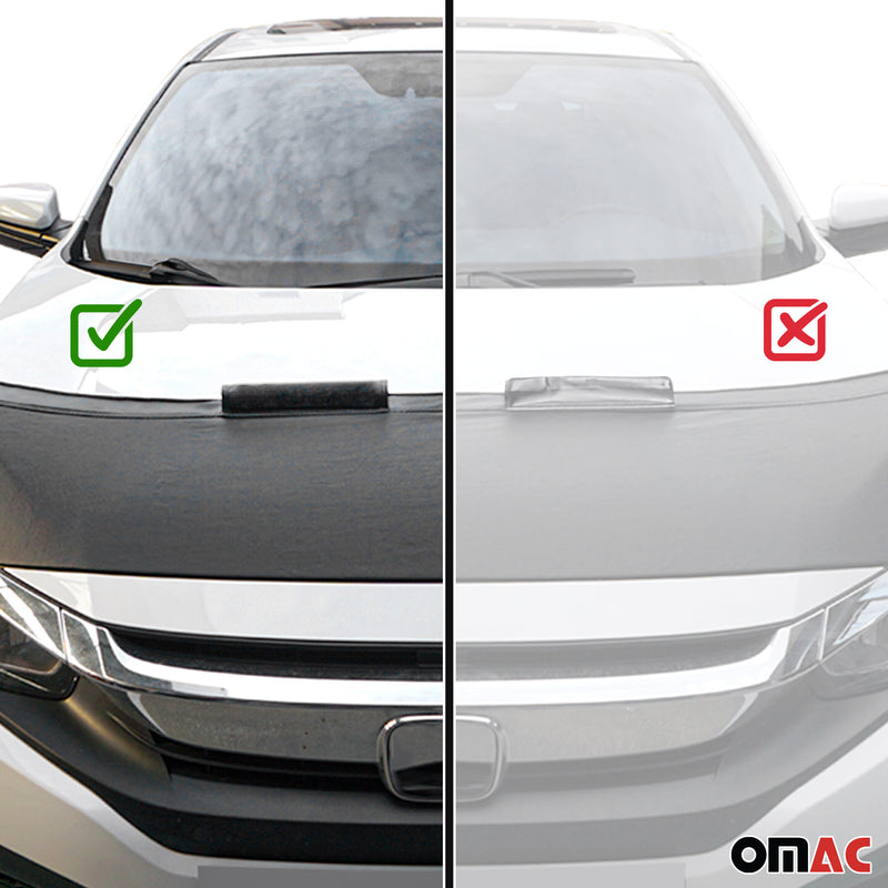Haubenbra Steinschlagschutz Bonnet Bra für Dodge Neon 2016-2019 Schwarz Halb