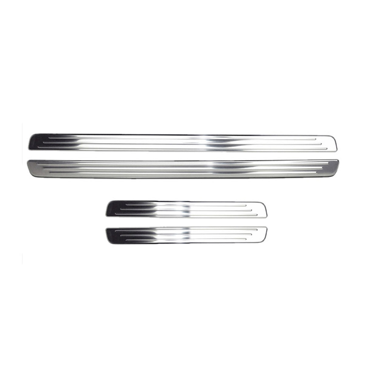 Door sill trims for VW Tiguan 2016-2024 stainless steel silver 4 pieces