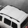 Dachträger + Dachreling SET für Dacia Dokker 2012-2021 Aluminium Schwarz 4tlg