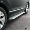 Seitenschweller Trittbretter Schweller für Dacia Logan 2013-2020 Aluminium Grau