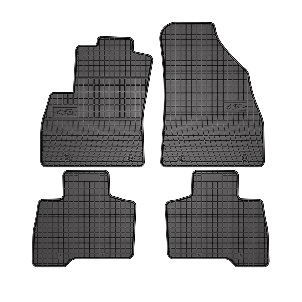 OMAC Gummi Fußmatten für Peugeot Bipper 2008-2014 Automatten TPE Schwarz 4x