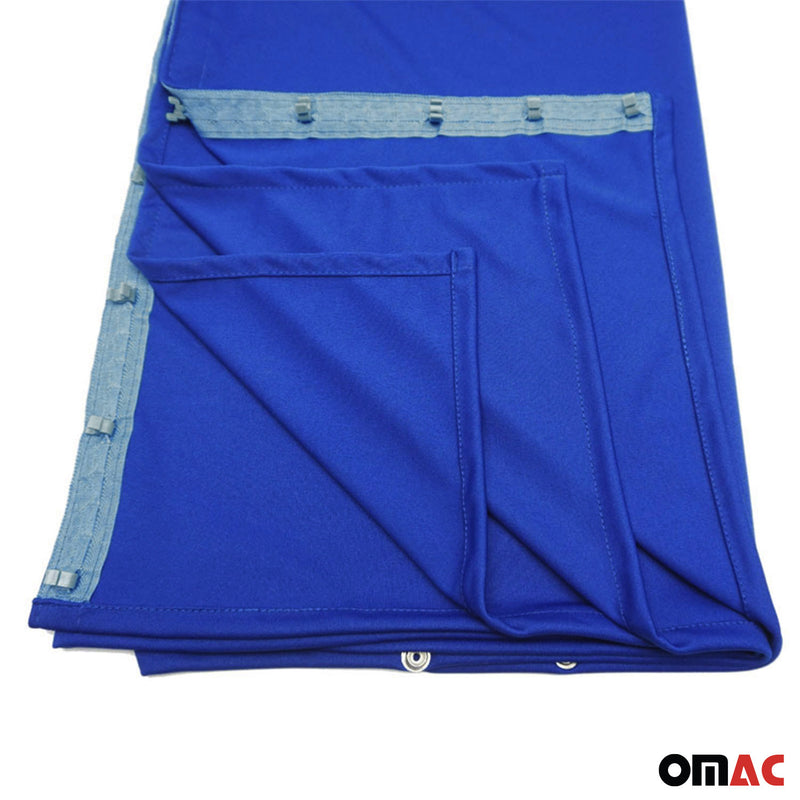 Driver's cab curtains sun protection for Renault Master H2 blue 2-piece