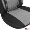 Protective covers seat covers for Alfa Romeo Mito RZ gray black 2 seat front set