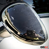 Mirror caps mirror cover for Fiat 500 2007-2024 carbon fiber black 2 pieces