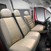 Sitzbezüge Schonbezüge Sitzschoner für Fiat Ducato 2006-2014 Beige 2+1 Vorne