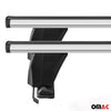 Menabo roof rack base rack for Opel Agila 2007-2015 TÜV aluminum silver 2 pieces