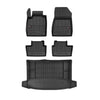 OMAC Fußmatten & Kofferraumwanne Set für Nissan Juke 2019-2024 Gummi Schwarz 5x