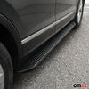 Side skirts running boards sills for Jeep Cherokee 2002-2007 aluminum black