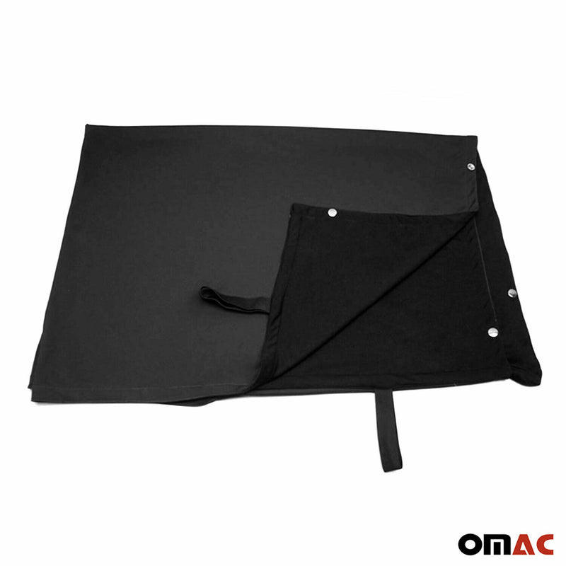 Frontscheibe Gardinen Maß Vorhänge für VW Caddy 2003-2015 Schwarz 3tlg