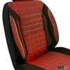 Schonbezüge Sitzschoner Sitzbezüge für Iveco Daily 2006-2024 Schwarz Rot 1 Sitz