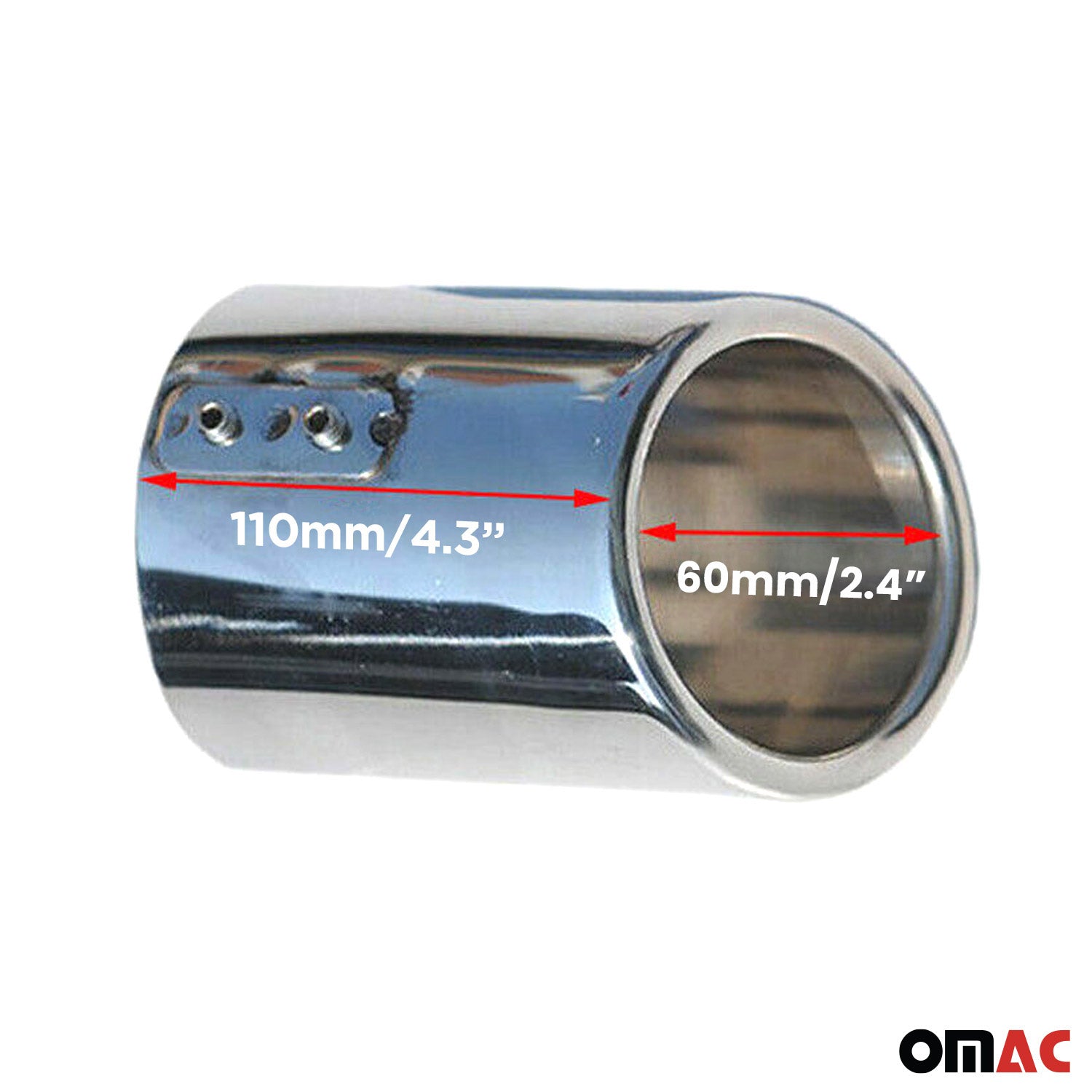 Auspuffblende Endrohr für Audi A3 2003-2013 Edelstahl Chrom 1tlg