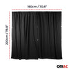Driver's cab curtains sun protection for Fiat Ducato H3 black 2 pieces