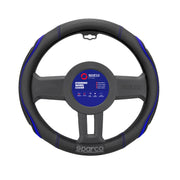 SPARCO Lenkradbezüge Lenkradschoner Lenkradschutz Blau Schwarz Gummi ø37-38 cm