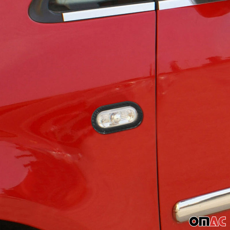 Blinkerrahmen Blinker Umrandung für VW Amarok 2010-2021 Kohlefaser Schwarz 2x