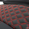 Sitzbezüge Kunstleder Stoff mit Roter Naht für VW Transporter V T5 2003-2015