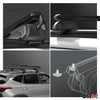 Roof rack luggage rack for BMW X6 2019-2021 TÜV ABE aluminum black 2x