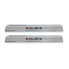Door sill trims edition for BMW X5 X6 X7 stainless steel silver 2 pieces