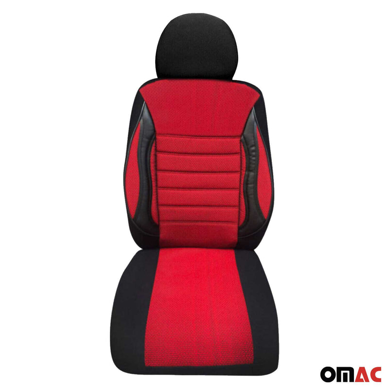 Schonbezüge Sitzbezüge für Saab 9-4X 9-7X Schwarz Rot 2 Sitz Vorne Satz